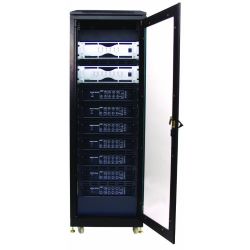 Stahlschrank 19 Zoll , 40 HE, mit Tür B-Ware