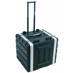 Kunststoff-Rack 19 Zoll , 10HE DD/Trolley, sw
