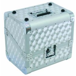 Platten-Case ALU f. 50 LPs, Schrägschnitt