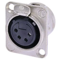 NEUTRIK NC 4 FDL-1 - XLR-Einbaukupplung 4-polig