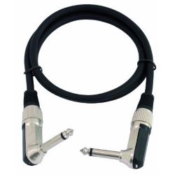 Klinke/Klinke Winkelkabel WK-60 0,6m schw