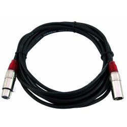 Kabel MC-30R , 3m rot XLR m/f,symm.