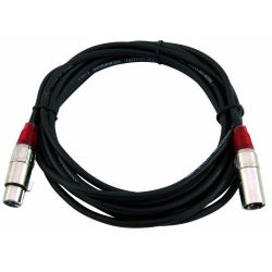 Kabel MC-50R,5m,rot,XLR m/f,symm.