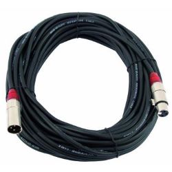 Kabel MC-150R,15m,rot,XLR m/f,symm.