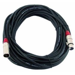 Kabel MC-200R,20m,rot,XLR m/f,symm.