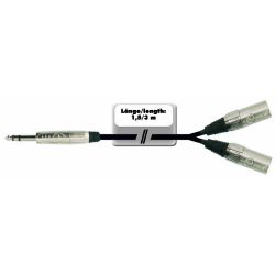 Kabel XXK-30 2XLR-male/Klk.St.str.3m