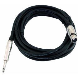 Kabel AC-215 XLR-Kup./Klinke 3m, schwarz