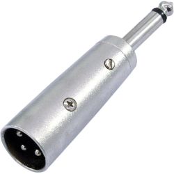 Adapter XLR-Stecker/Klinkenstecker mono