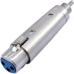 Adapter Cinch-Stecker auf XLR-Kupplung