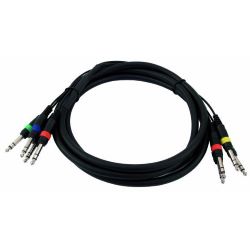Snake-Kabel 4x Klinke/4x Klinke ster, 3m