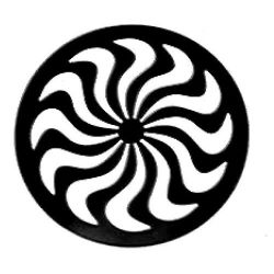 Gobo 25/20mm Metall, Design 50