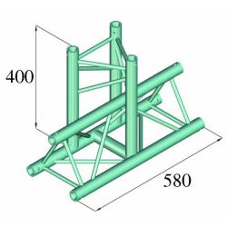 DECOLOCK DQ3-PAT35 3-Weg T-Stück 90°