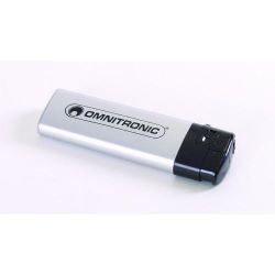 OMNITRONIC Feuerzeug SLIM silber-met.