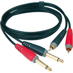 Klotz 2 Klinke mono / 2 Cinch 2 m (Blister) AT-CJ0200