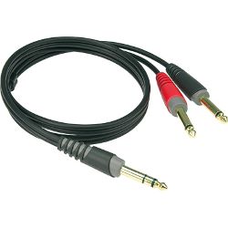 Klotz Klinke 6,3 stereo / 2 Klinke 6,3 mono 3 m
