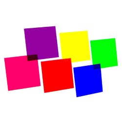 Farbfolienset 24x24cm, sechs Farben