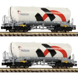 Fleischmann 848901 2-tlg. Set: Silowagen, Holcim/Wascosa,Ep.VI