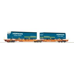 Roco 6600072 H0 Doppeltaschen-Gelenkwagen T2000, Wascosa, Ep.VI Hofman