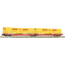 Fleischmann 6660051 N Doppeltaschen-Gelenkwagen T3000e, DB AG, Ep. VI DHL