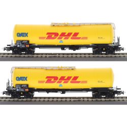 Piko 28306 H0 2er Set Knickkesselwagen DHL, DB AG, Ep. VI