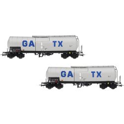 Rivarossi HR6667 H0 2er Set Kesselwagen, GATX, Ep. VI