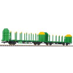 Liliput L235247 H0 Holztransporter-Einheit, Laaps, VTG France, DB, Ep. VI