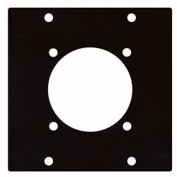 DAP Schuko chassis panel 2 segment 44mm