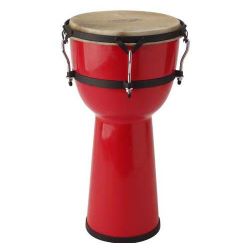 STAGG Fiberglas Djembe 10 Zoll rot