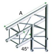 TRUSS DQ22-001 Corner 45 Degrees Incl.connectors