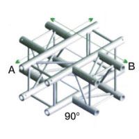 TRUSS DQ22-016 Cross 4 Way Incl.connectors