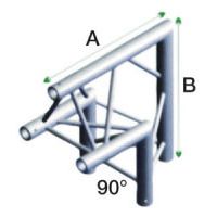 TRUSS DT22-006 Corner 90 Degrees Apex Up Incl.conn