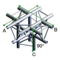 TRUSS DT22-024 Cross+Down 5Way Ap Do wn Incl.conne