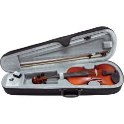 Gewa-Pure Violingarnitur EW 3/4 Spielfertig, Ebenholzgarnitur