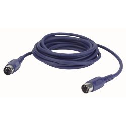DAP Midi Cable Moulded Conn. 10mtr DIN 5p 3-pins c