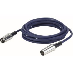 DAP Midi Cable Soldered Conn. 6mtr DIN 5p 5-pins c