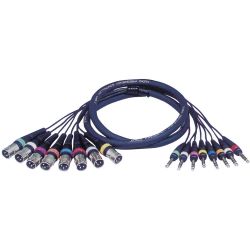 DAP Studiosnake  8 Way  XLR Male t o Jack Stereo 6