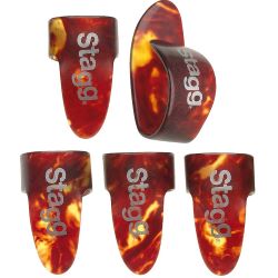 STAGG Satz Plastik Fingerpicks medium