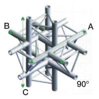 TRUSS FT30-022 Cross Up+ Down 6 Way Incl. connecto