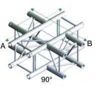 TRUSS GQ30-016 Cross 4-Way Incl. con nectors