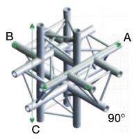 TRUSS GT30-022 Cross Up/Down 6-Way Incl. connector