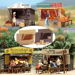 1055 Bausatz für 2 Verkaufsbuden