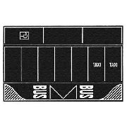 60718 Parkplatz Asphalt, 2 Stück, 220 x 140 mm