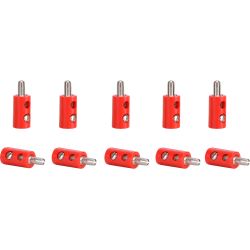 6871 Zubehör / Stecker je 10 Stück, rot