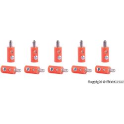 6875 Zubehör / Stecker je 10 Stück, orange
