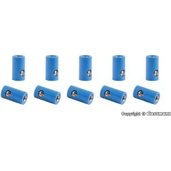 6883 Zubehör / Muffen je 10 Stück, blau