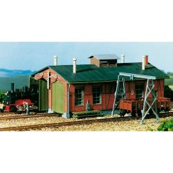 11355 Lokschuppen H0 für Schmalspurbahnen + Bockkran