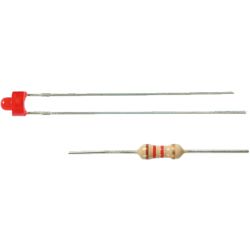 3553 LED's rot, 1,8 mm inkl. Vorwiederstand (3 Stück)