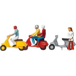 10128 Motorroller Vespa-Fahrer