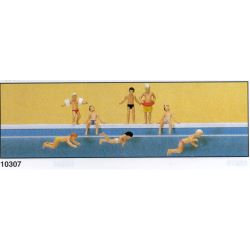 10307 Kinder im Schwimmbad H0