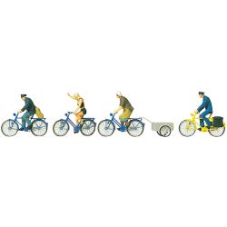 10507 Radfahrer, Fahrradanhänger 1:87